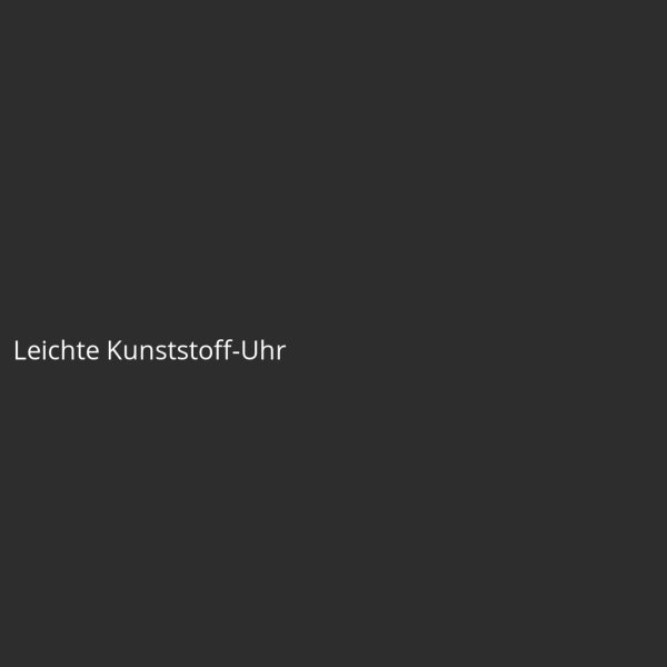 Leichte Kunststoff-Uhr