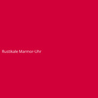 Rustikale Marmor-Uhr