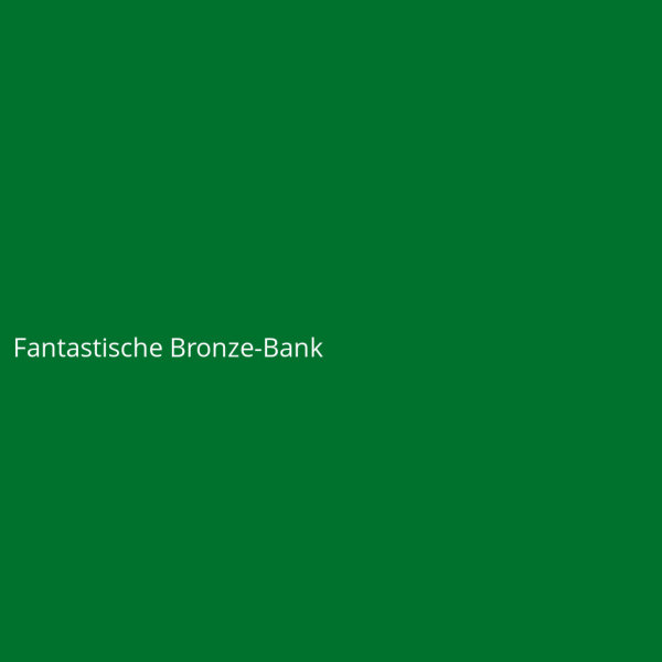 Fantastische Bronze-Bank