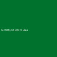Fantastische Bronze-Bank