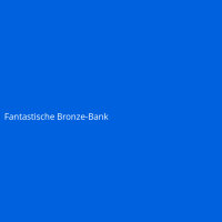 Fantastische Bronze-Bank