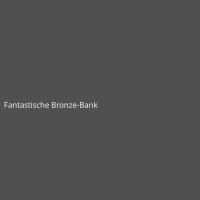 Fantastische Bronze-Bank