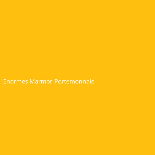 Enormes Marmor-Portemonnaie