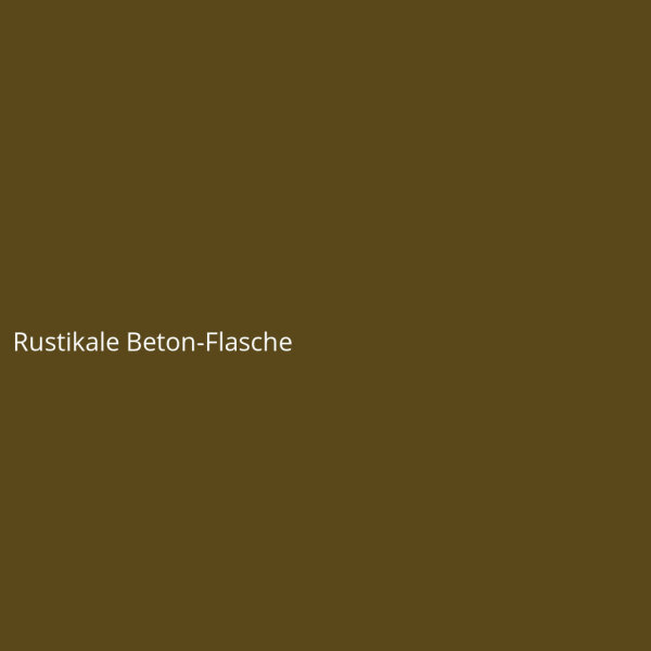 Rustikale Beton-Flasche