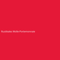 Rustikales Wolle-Portemonnaie